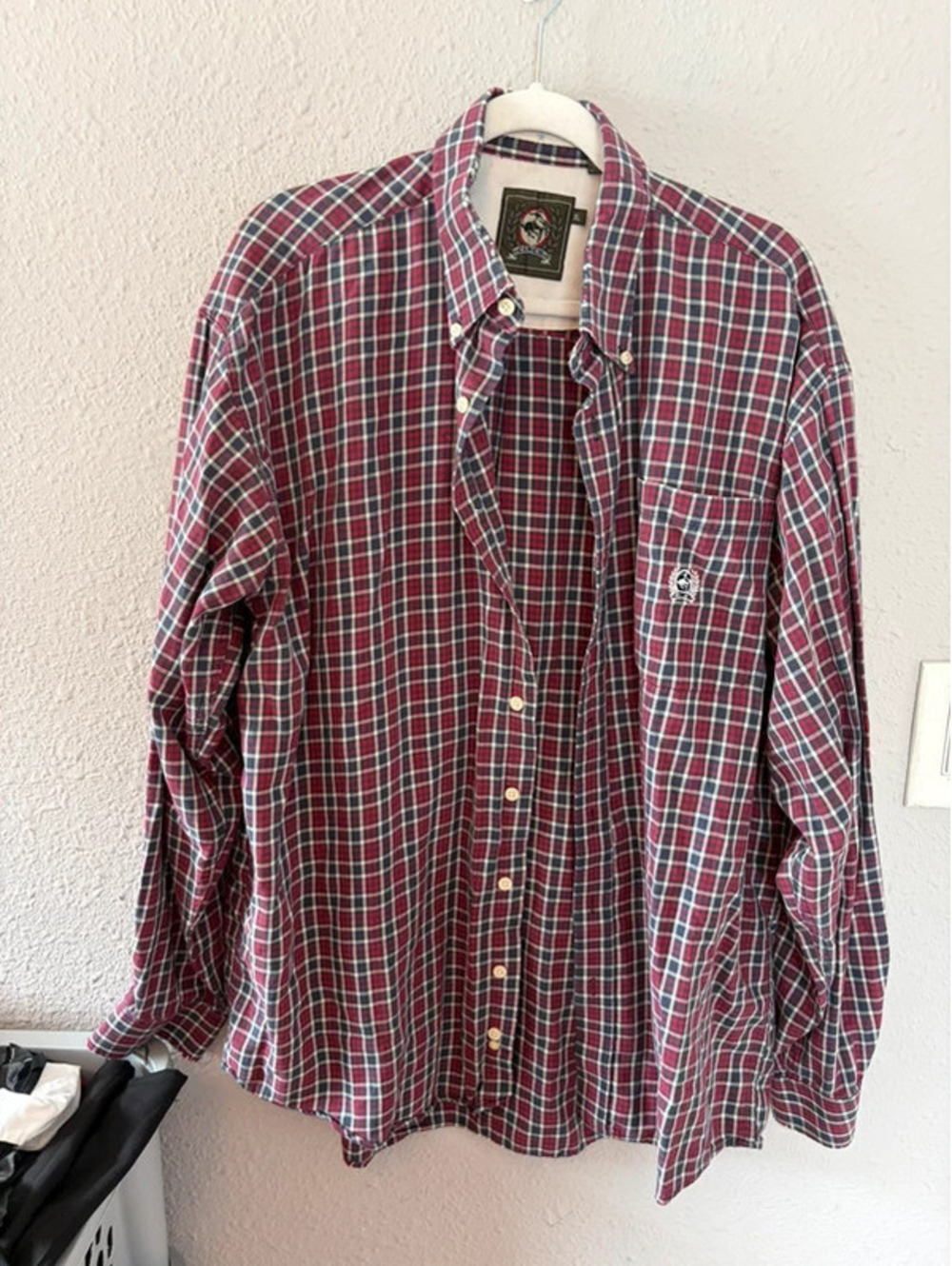Men's Cinch Rodeo blue/red flannel XL